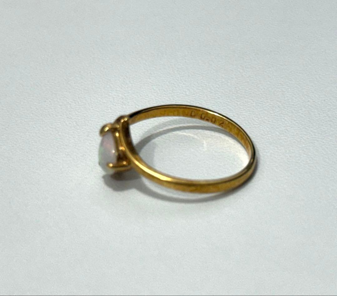 k18 オパール石付き11号リング