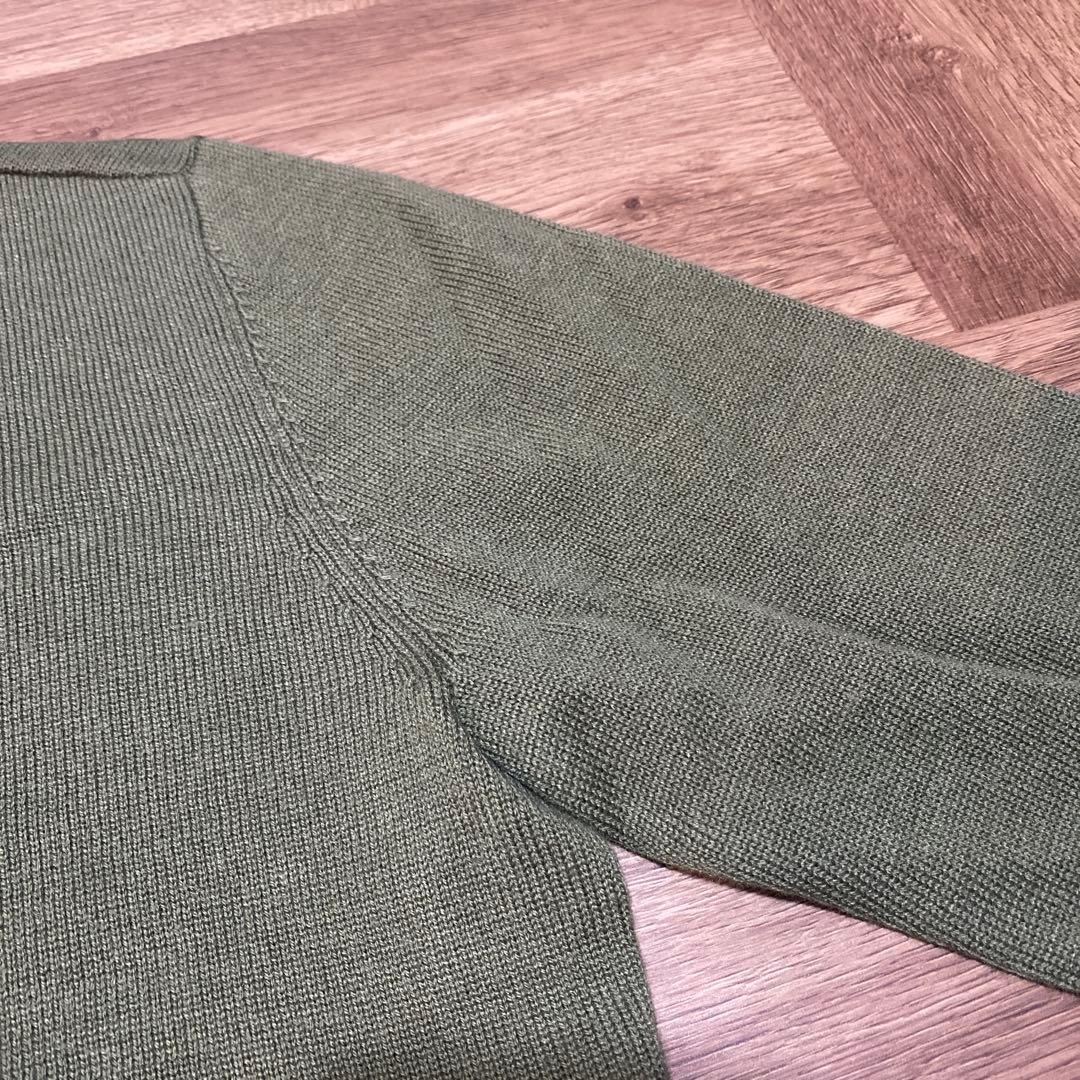 美品♡デサント♡DESCENTE♡タートルネック♡ニット♡カーキ♡S