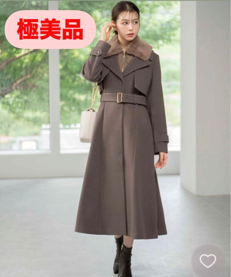 美品！新品タグなし noela（ノエラ）ファー付マルチロングコート