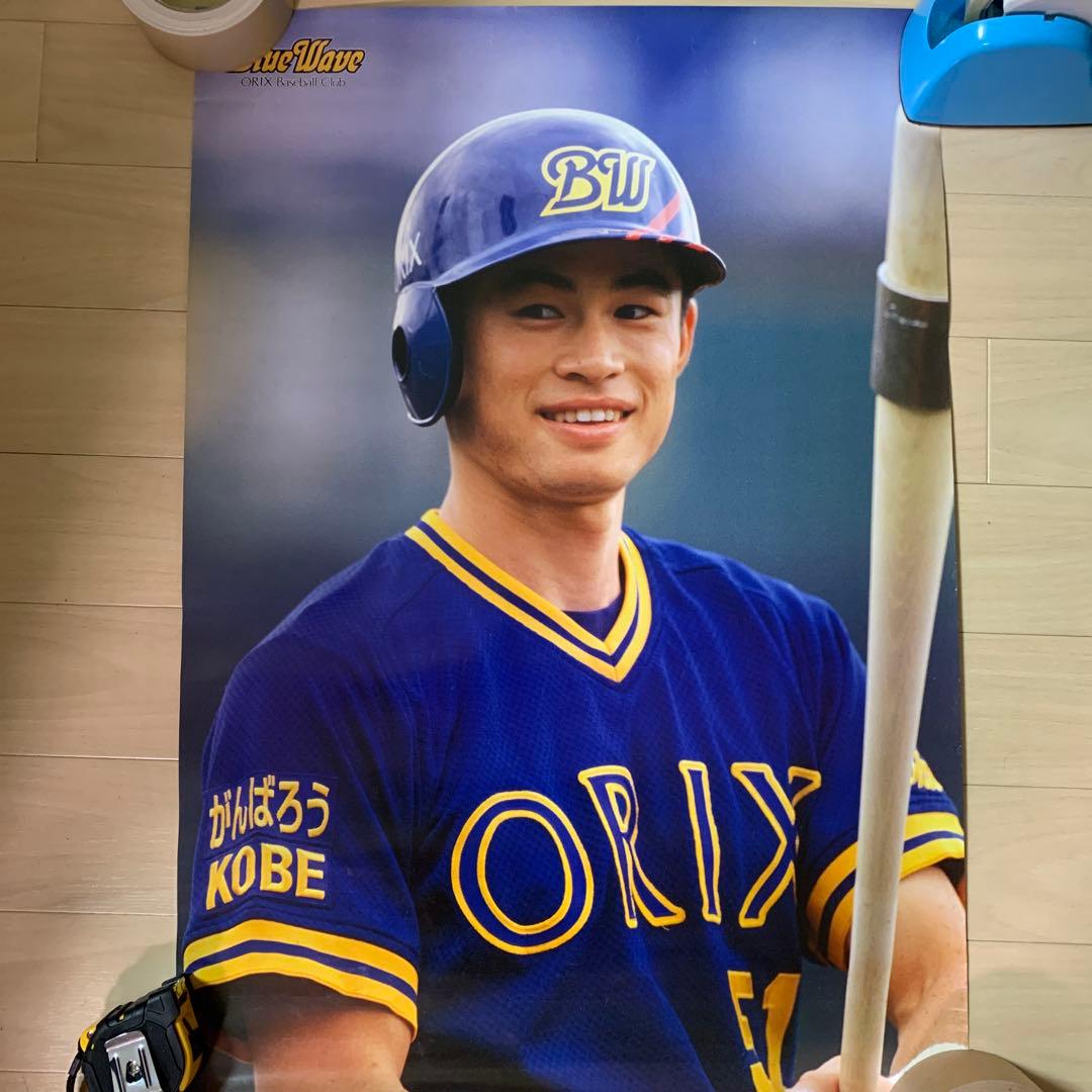 イチロー オリックス ブルーウェーブ B2 ポスター - メルカリ
