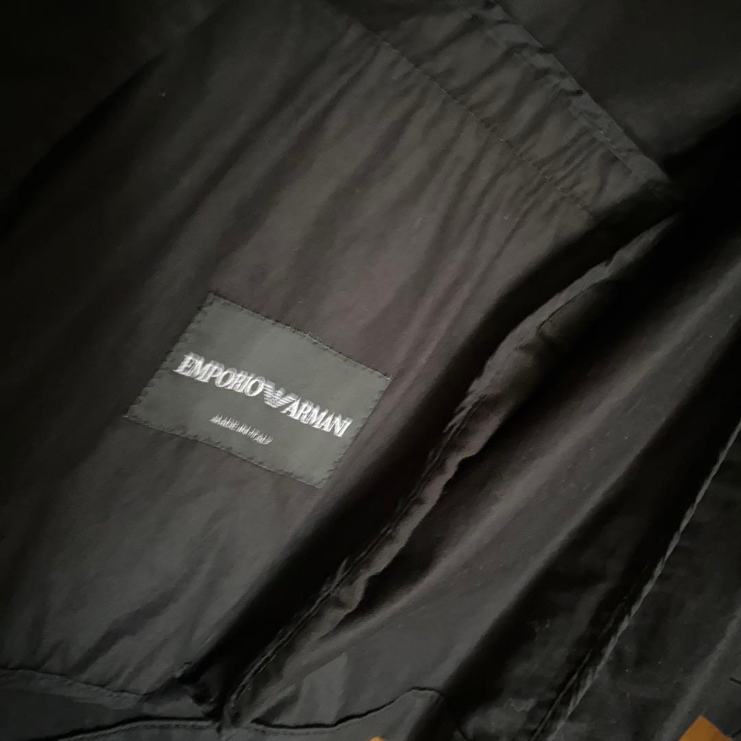 EMPORIO ARMANIツインラペル ジャケット 黒 54 EMPORIO ARMANI