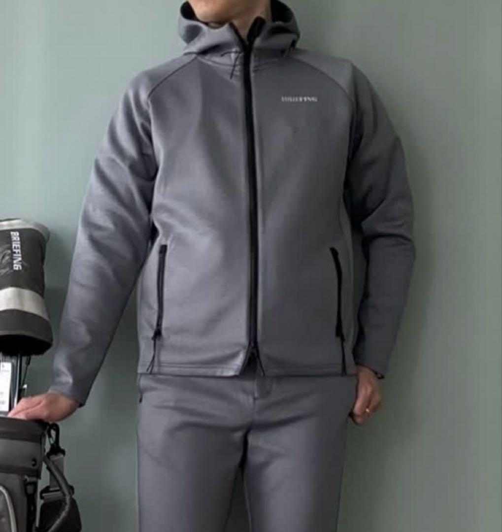 3Dロゴ ストレッチジャージ ジップパーカー　M