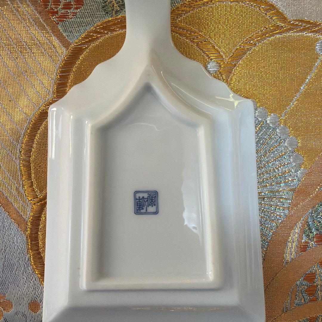 ミリ　12/26から28まで発送❌ たち吉赤絵2種　庫山窯　No.4-37