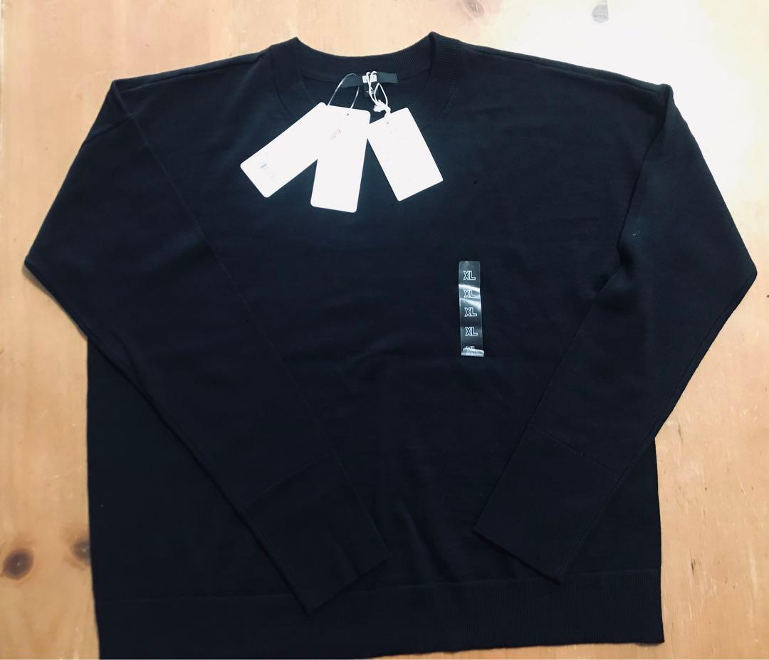 ユニクロ エクストラファインメリノ クロップドクルーネックセーター