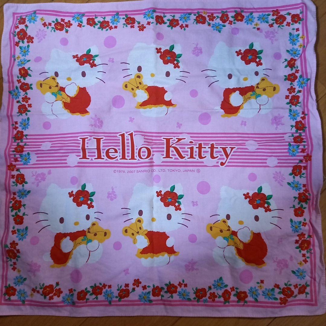平成 レトロ キティ 2007 ハンカチ 激レア ハローキティ サンリオ