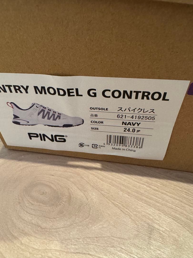 PING ゴルフシューズ ホワイト✖︎ネイビー　24.0