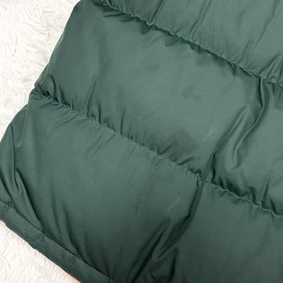 希少 00s ナイキ リバーシブルダウンジャケット 胸元ワンポイントロゴ刺繍