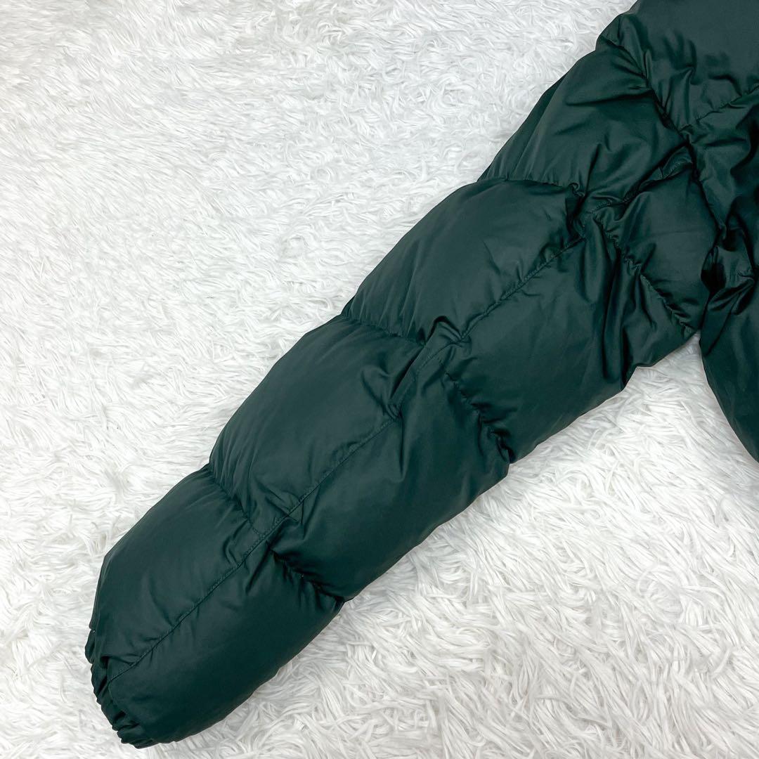 希少 00s ナイキ リバーシブルダウンジャケット 胸元ワンポイントロゴ刺繍