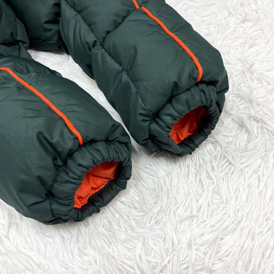 希少 00s ナイキ リバーシブルダウンジャケット 胸元ワンポイントロゴ刺繍