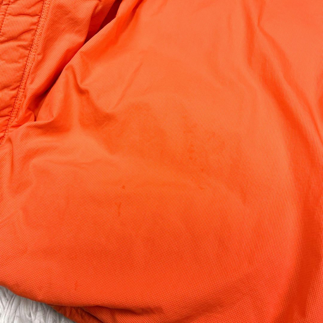 希少 00s ナイキ リバーシブルダウンジャケット 胸元ワンポイントロゴ刺繍