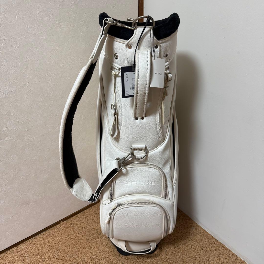 ゴルフ　キャディバック　テスタルテ　TESTARTE 白