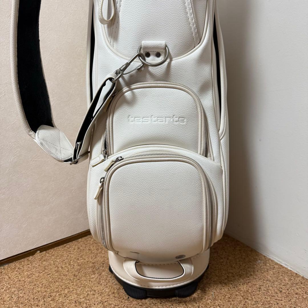 ゴルフ　キャディバック　テスタルテ　TESTARTE 白
