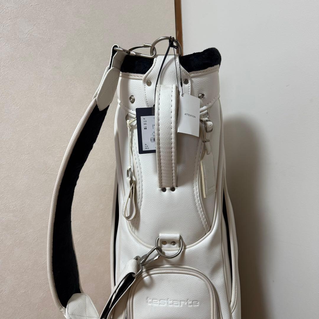 ゴルフ　キャディバック　テスタルテ　TESTARTE 白