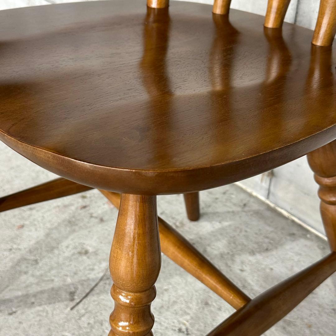 昭和レトロ 木製ウィンザーチェア 国産家具 ダイニングチェア ヴィンテージ