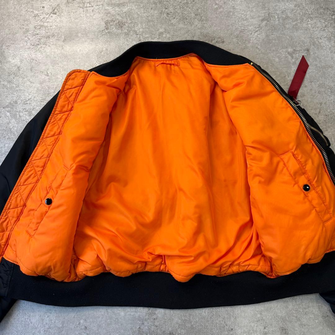 山嵐師匠様 アルファALPHA【XL】 MA-1 フライトジャケット ブラック