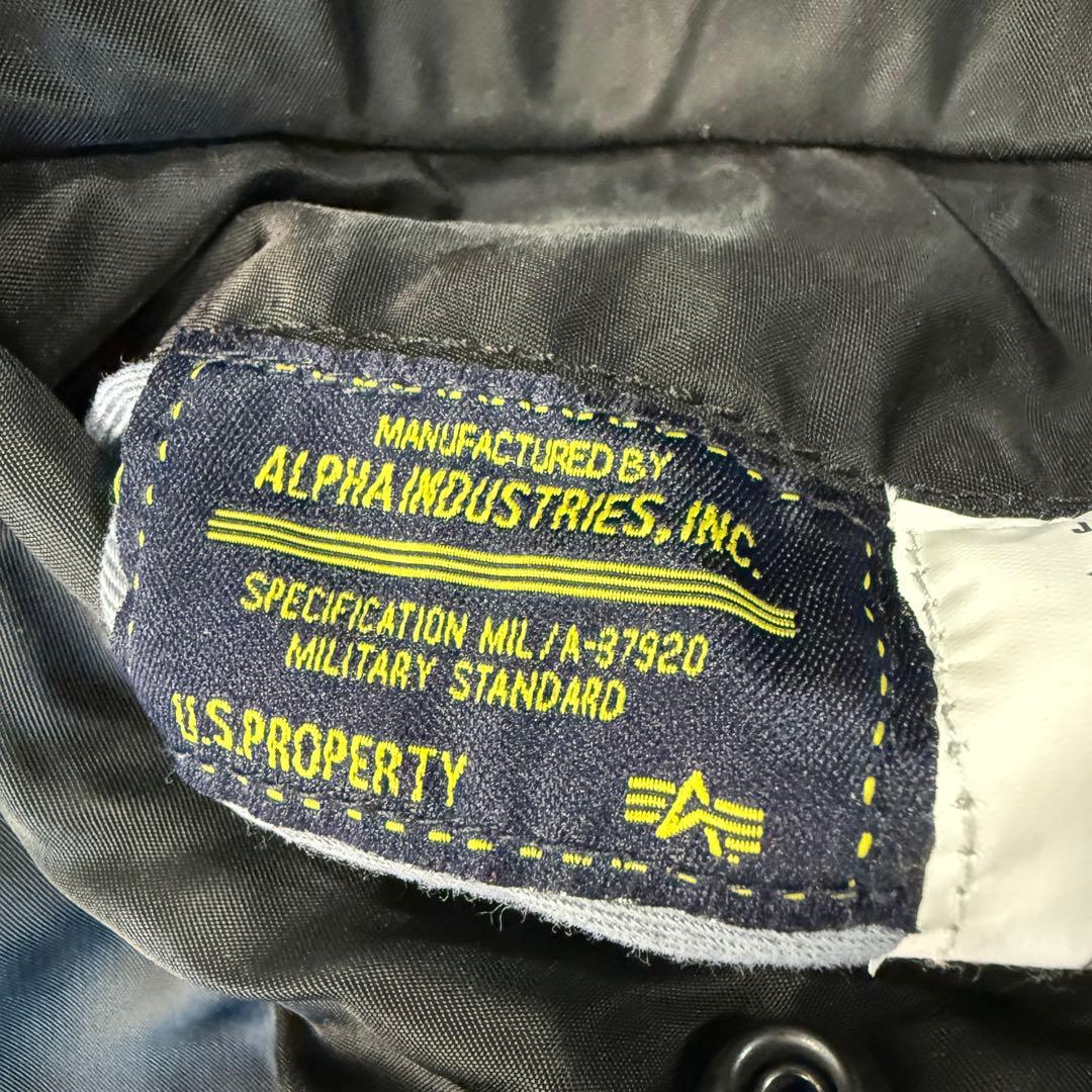 山嵐師匠様 アルファALPHA【XL】 MA-1 フライトジャケット ブラック