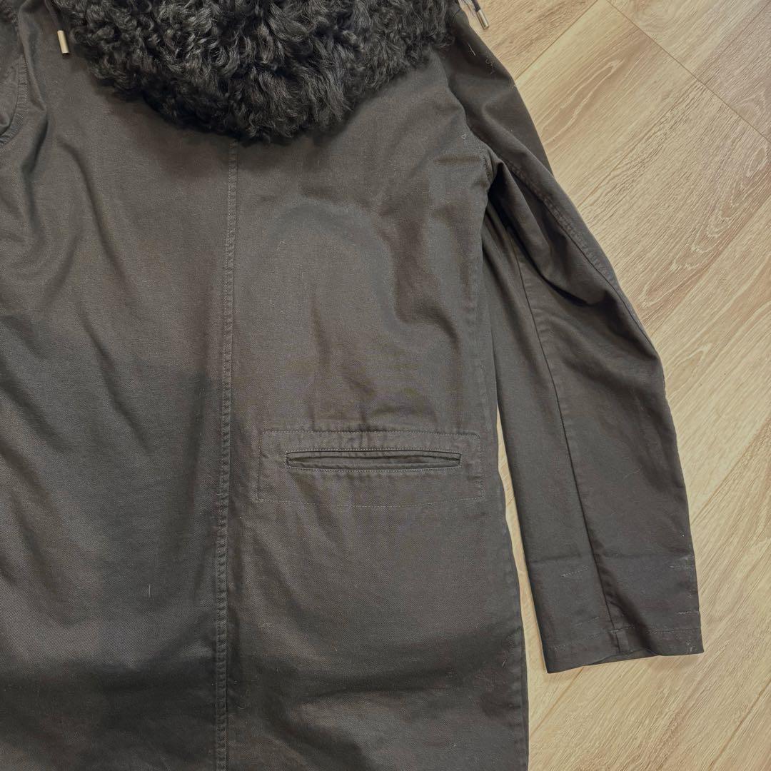 SAINT LAURENT PARISリアルラムファー モッズコート