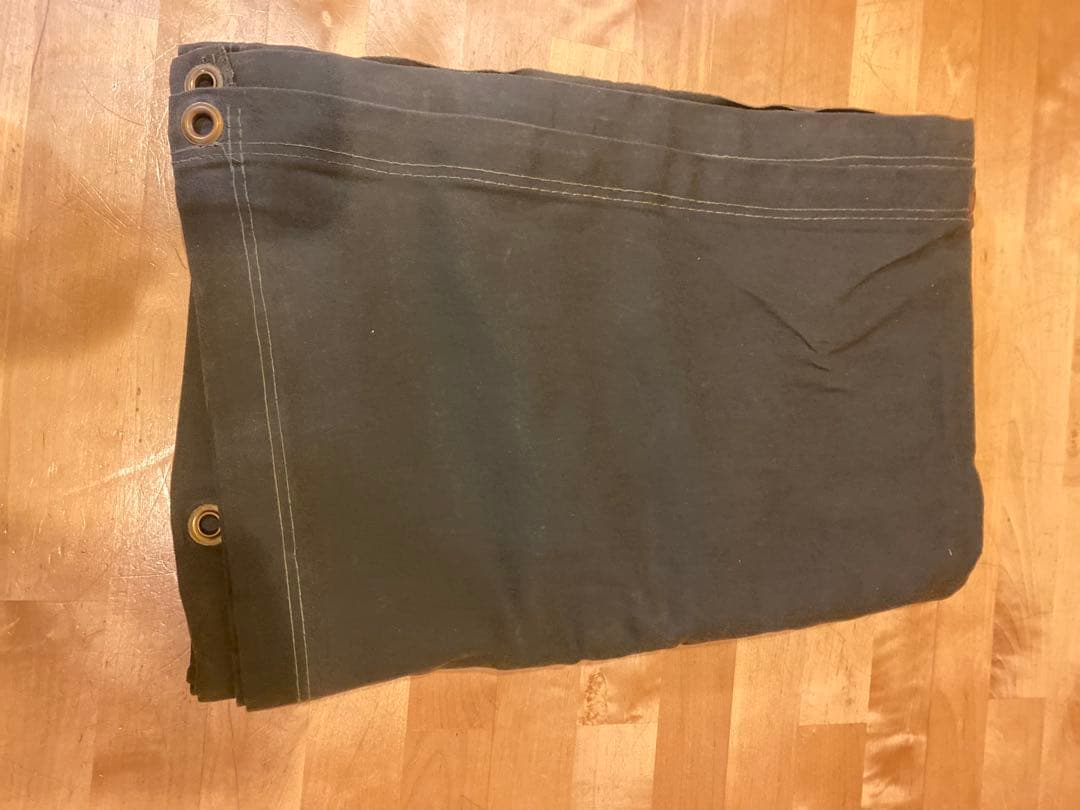 パラフィン帆布シート　極厚　3.0m x 2.2m 軍幕風