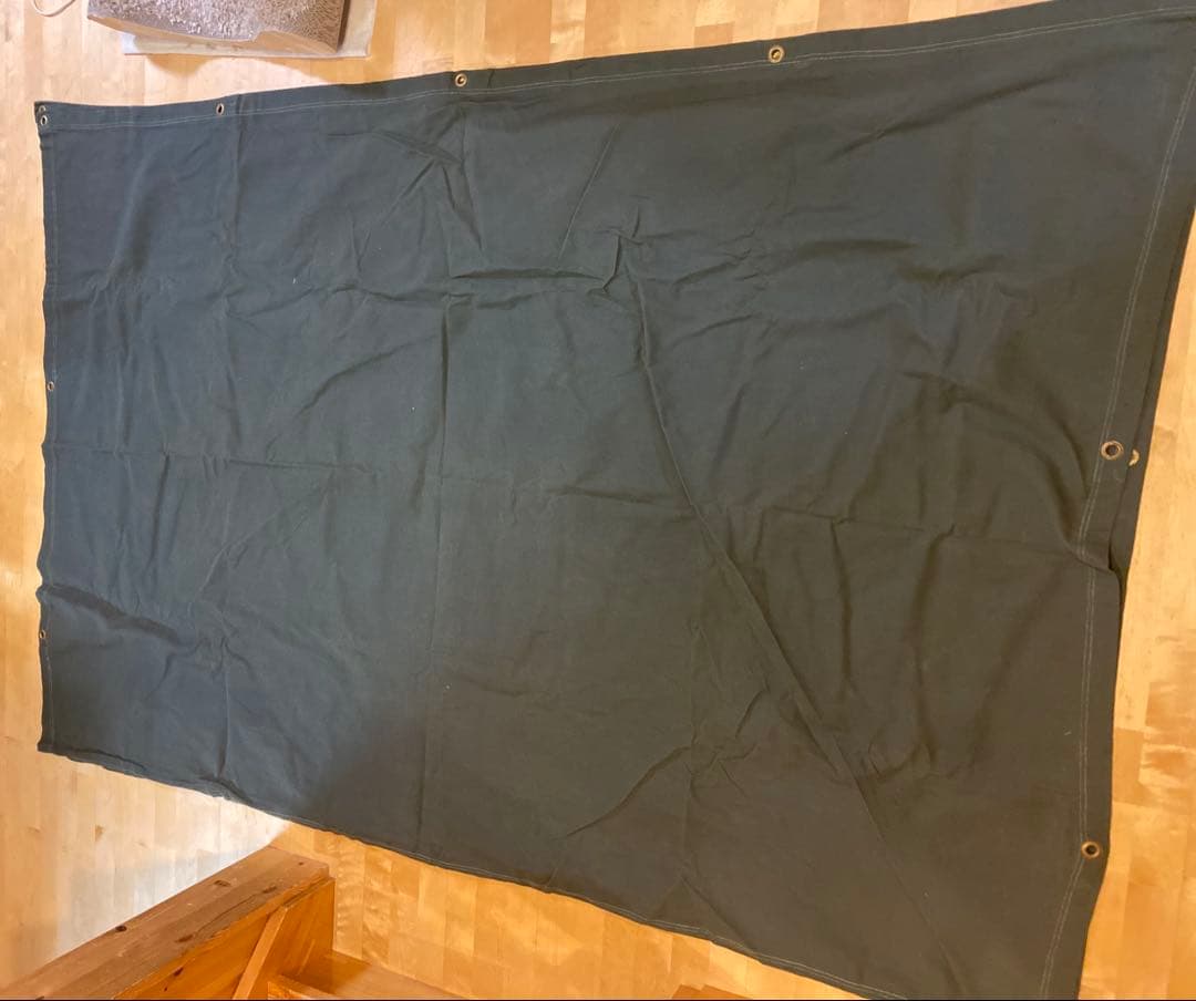 パラフィン帆布シート　極厚　3.0m x 2.2m 軍幕風