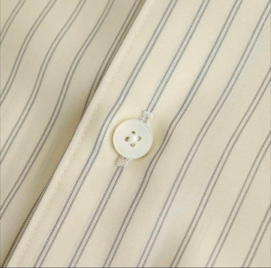 【新品】AURALEE SUPER FINE WOOL STRIPE SHIRT