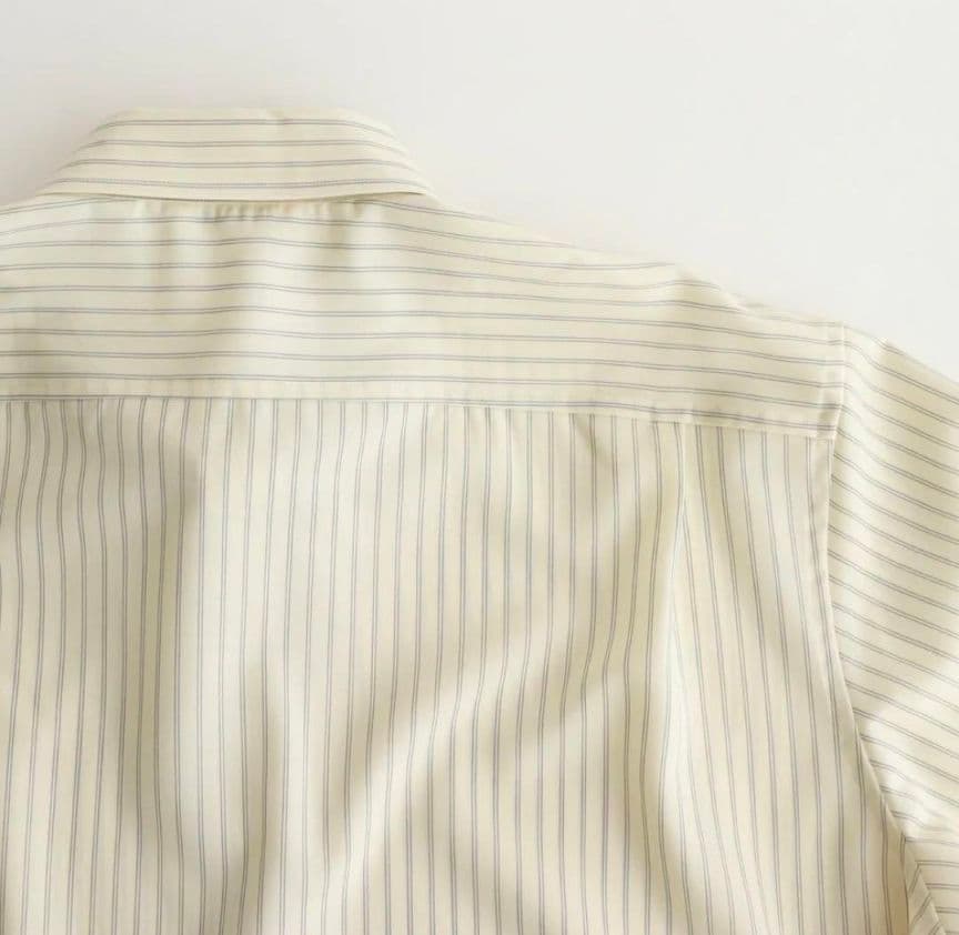 【新品】AURALEE SUPER FINE WOOL STRIPE SHIRT