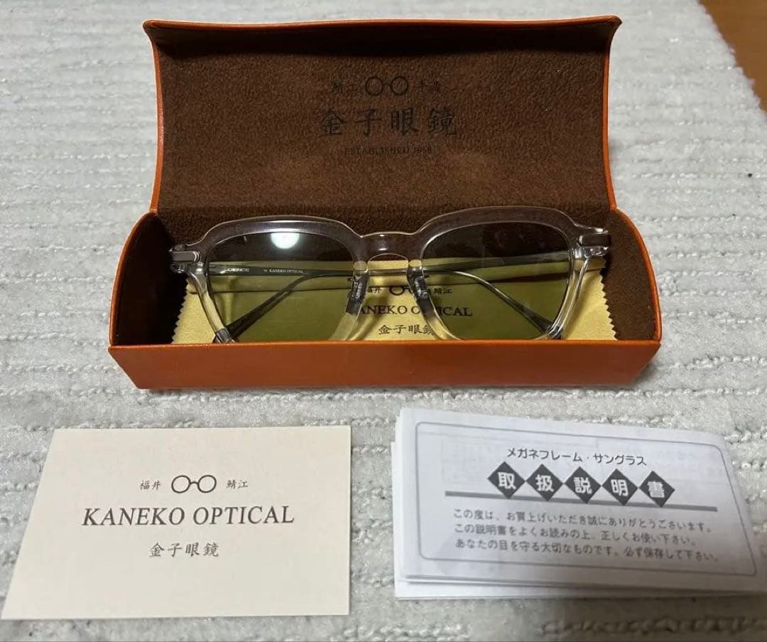 美品】金子眼鏡 KANEKO OPTICAL クリアフレーム メガネ - メルカリ