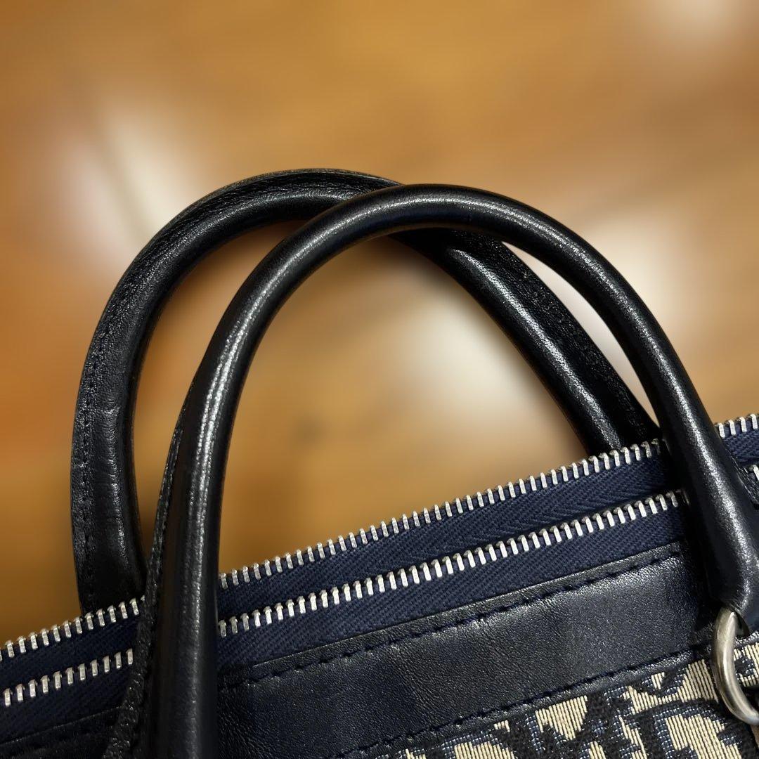 ディオール　ハンドバッグ　トロッター柄　ジャガード　ヴィンテージ　金具