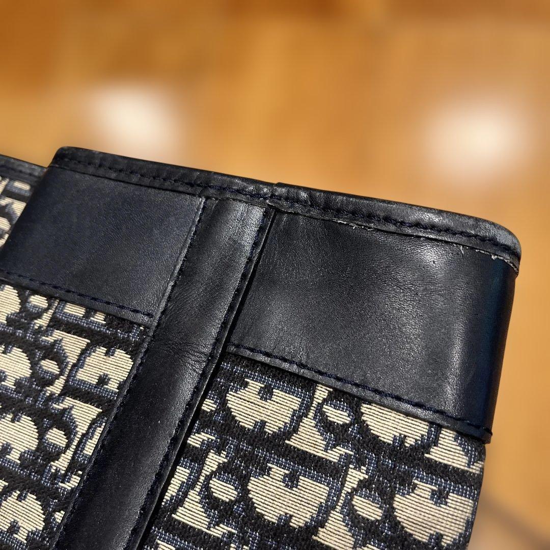 ディオール　ハンドバッグ　トロッター柄　ジャガード　ヴィンテージ　金具