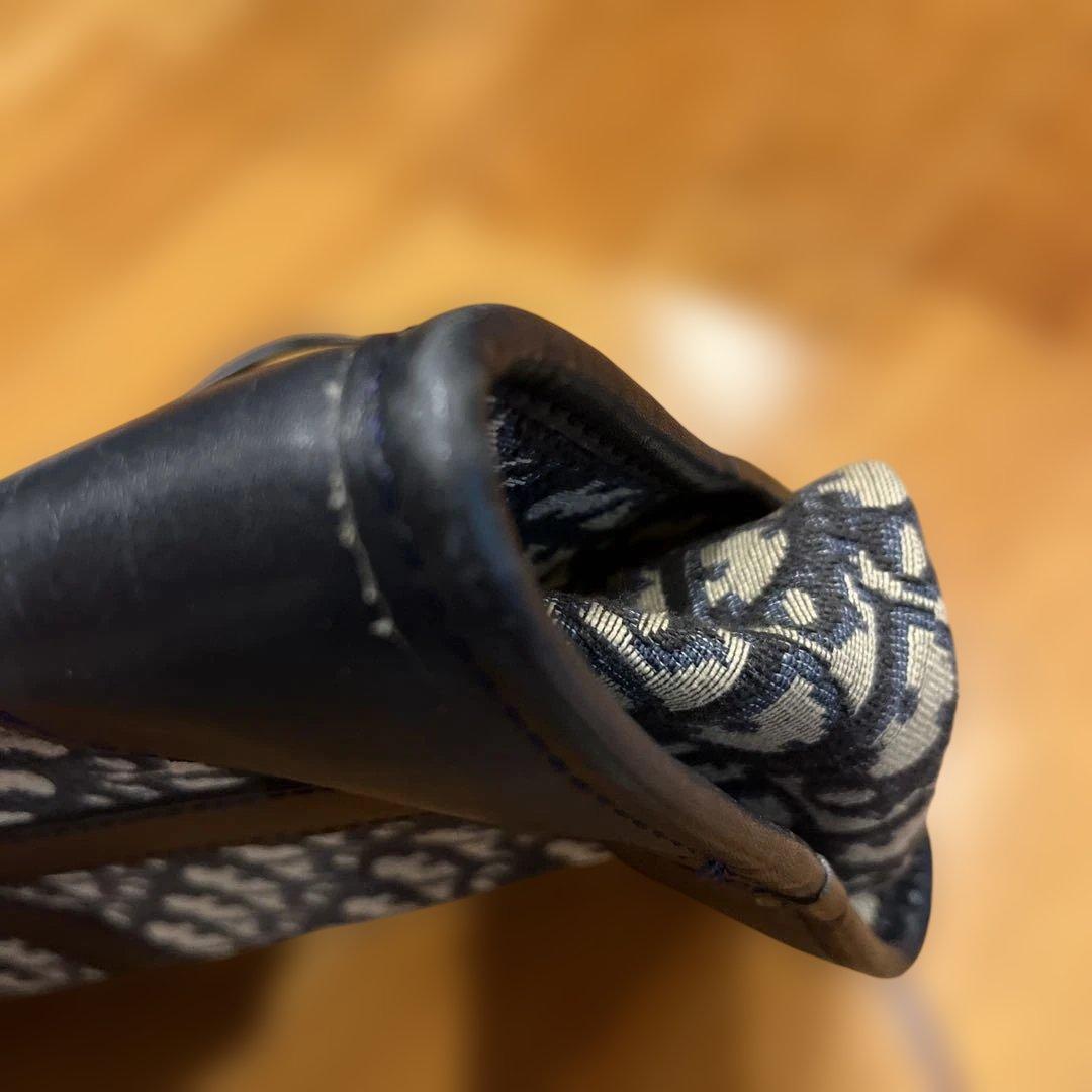 ディオール　ハンドバッグ　トロッター柄　ジャガード　ヴィンテージ　金具