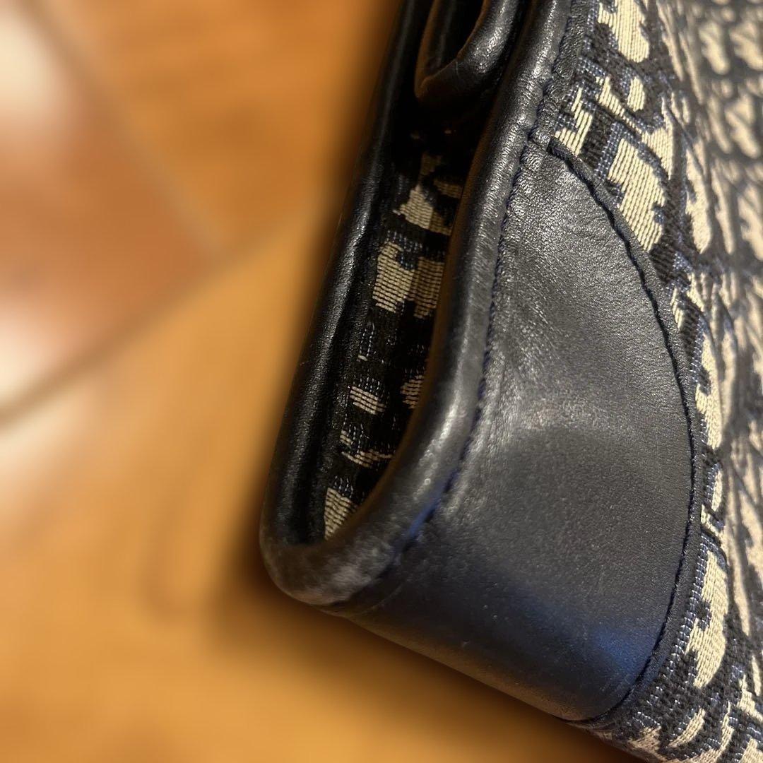 ディオール　ハンドバッグ　トロッター柄　ジャガード　ヴィンテージ　金具