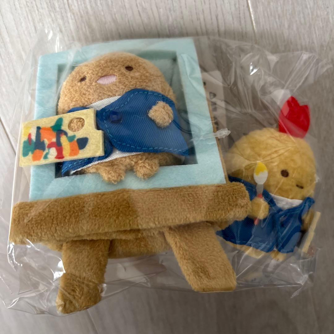 ゴッホ展 すみっコぐらし てのりぬいぐるみとんかつイーゼル&えびふら