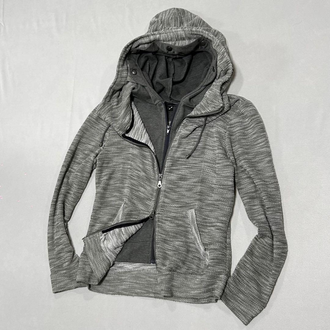 00s CookJeans ニット ダブルジップ パーカー お兄系 平成 ロック