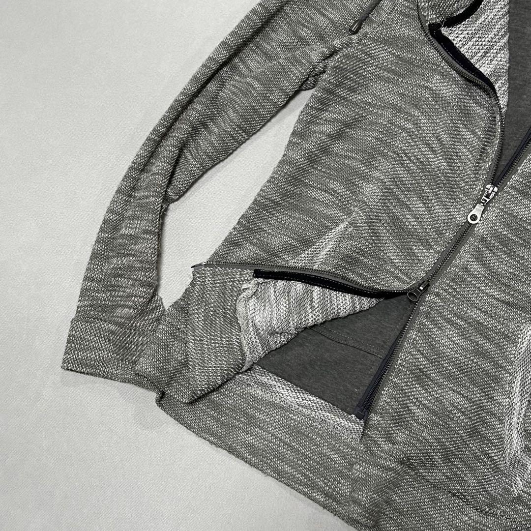 00s CookJeans ニット ダブルジップ パーカー お兄系 平成 ロック