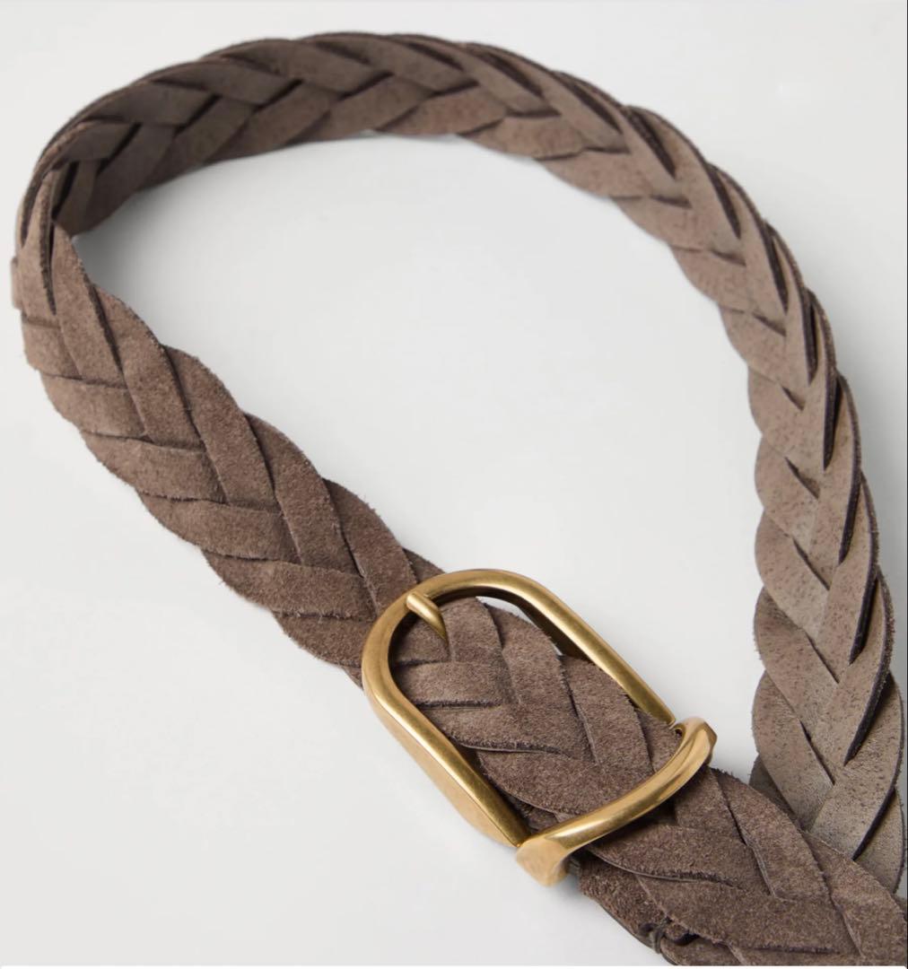 新品！BRUNELLO CUCINELLI 編み込みレザーベルト 90