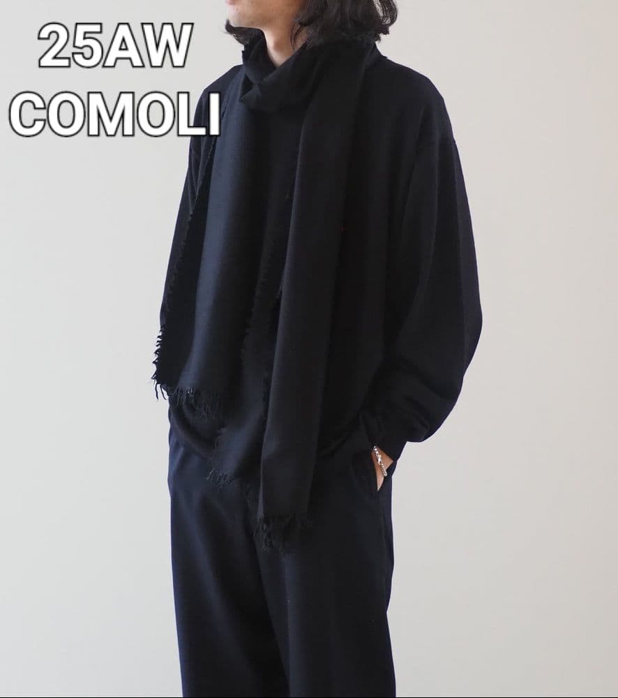COMOLI 25AW カシミヤシルク 製品染ストール マフラー コモリ - メルカリ