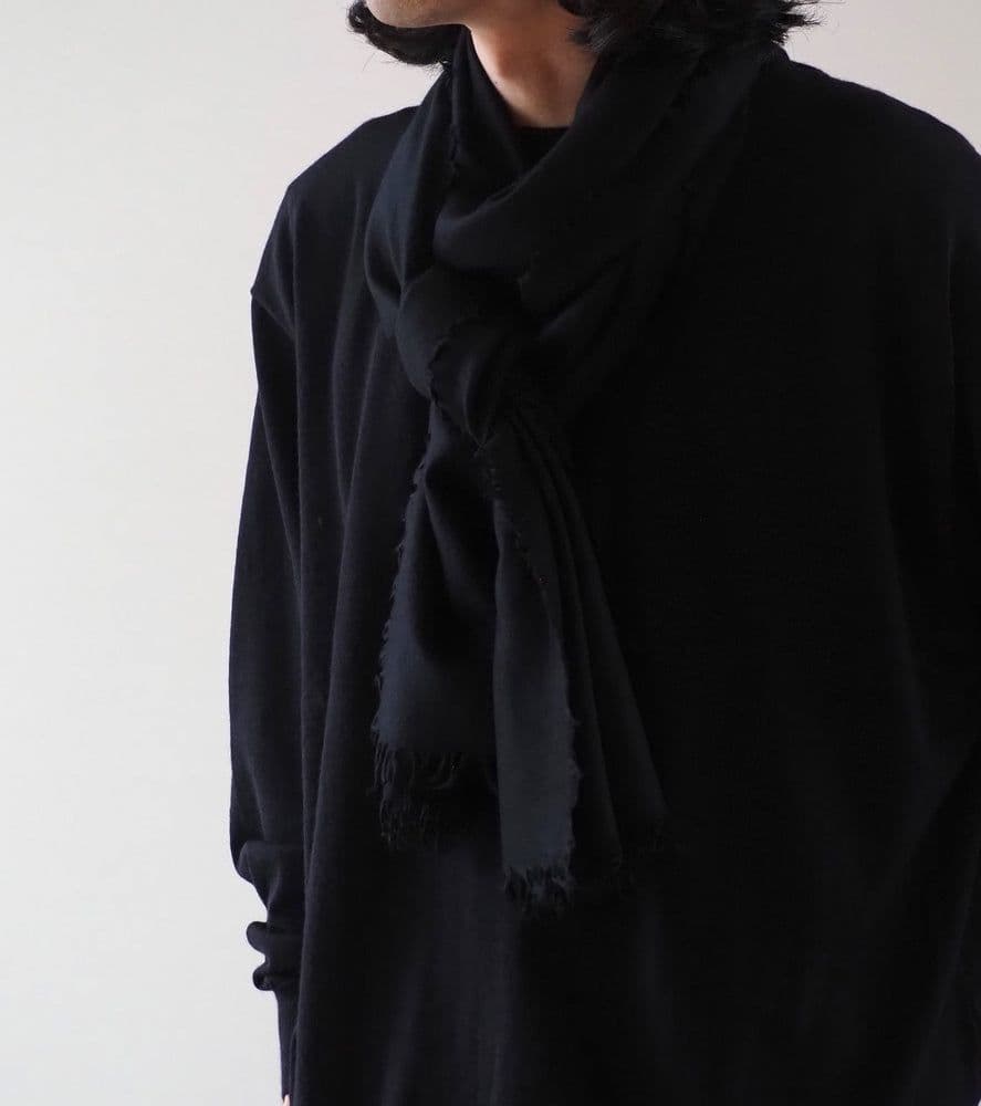 COMOLI 25AW カシミヤシルク 製品染ストール マフラー コモリ - メルカリ