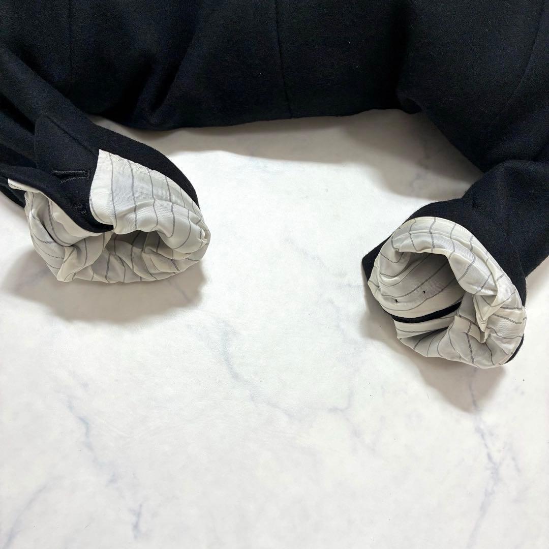 美品✨UNITED TOKYO チェスターコート シングル 比翼 ウール 黒 M