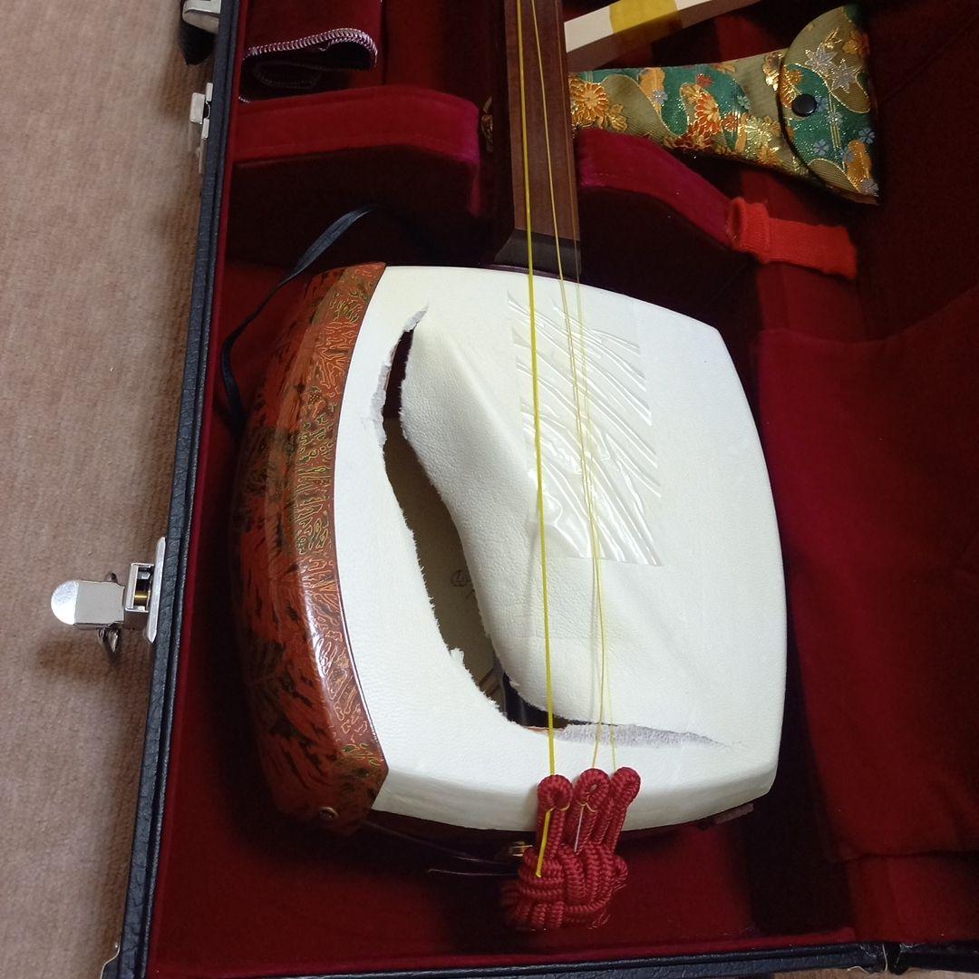 津軽三味線 　バチ ハードケース付属セット