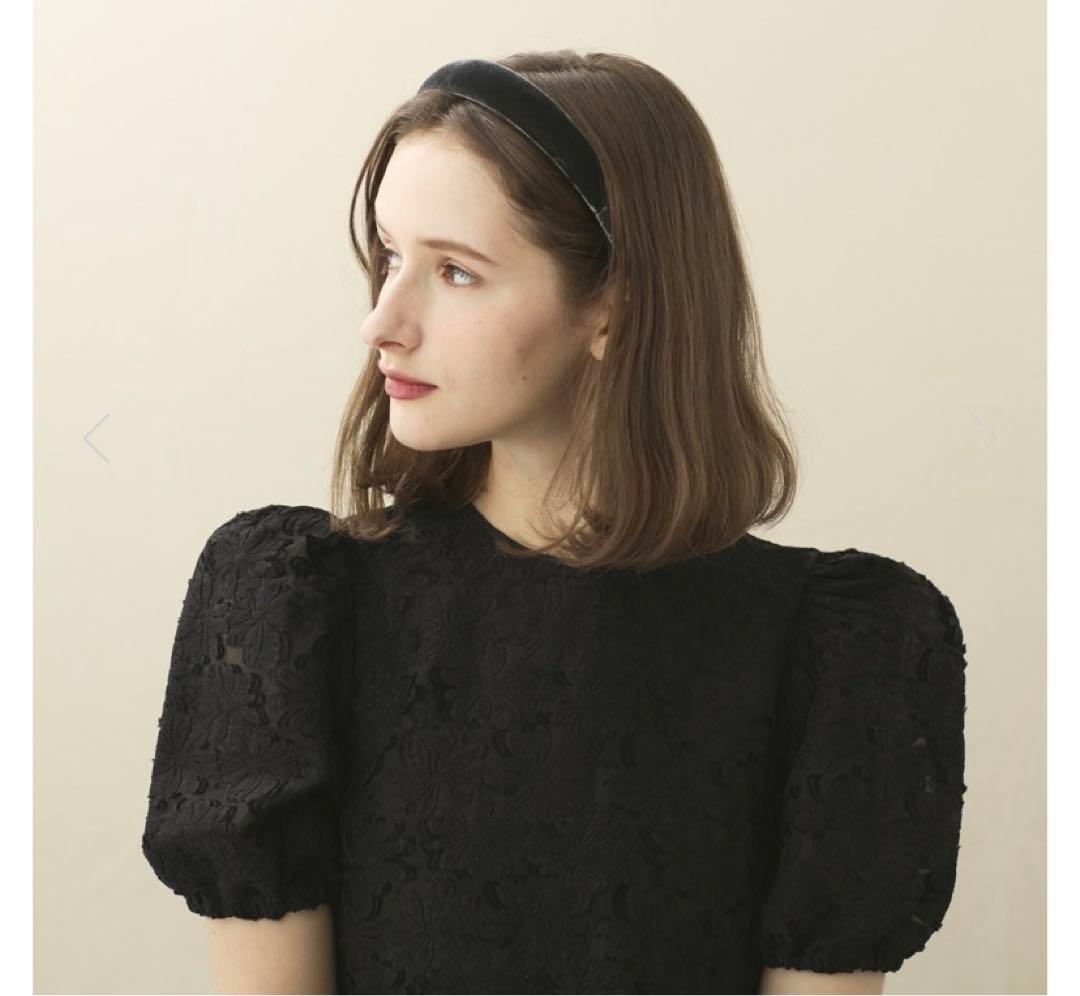 ALEXANDRE DE PARIS カチューシャ 2.5cm グレー