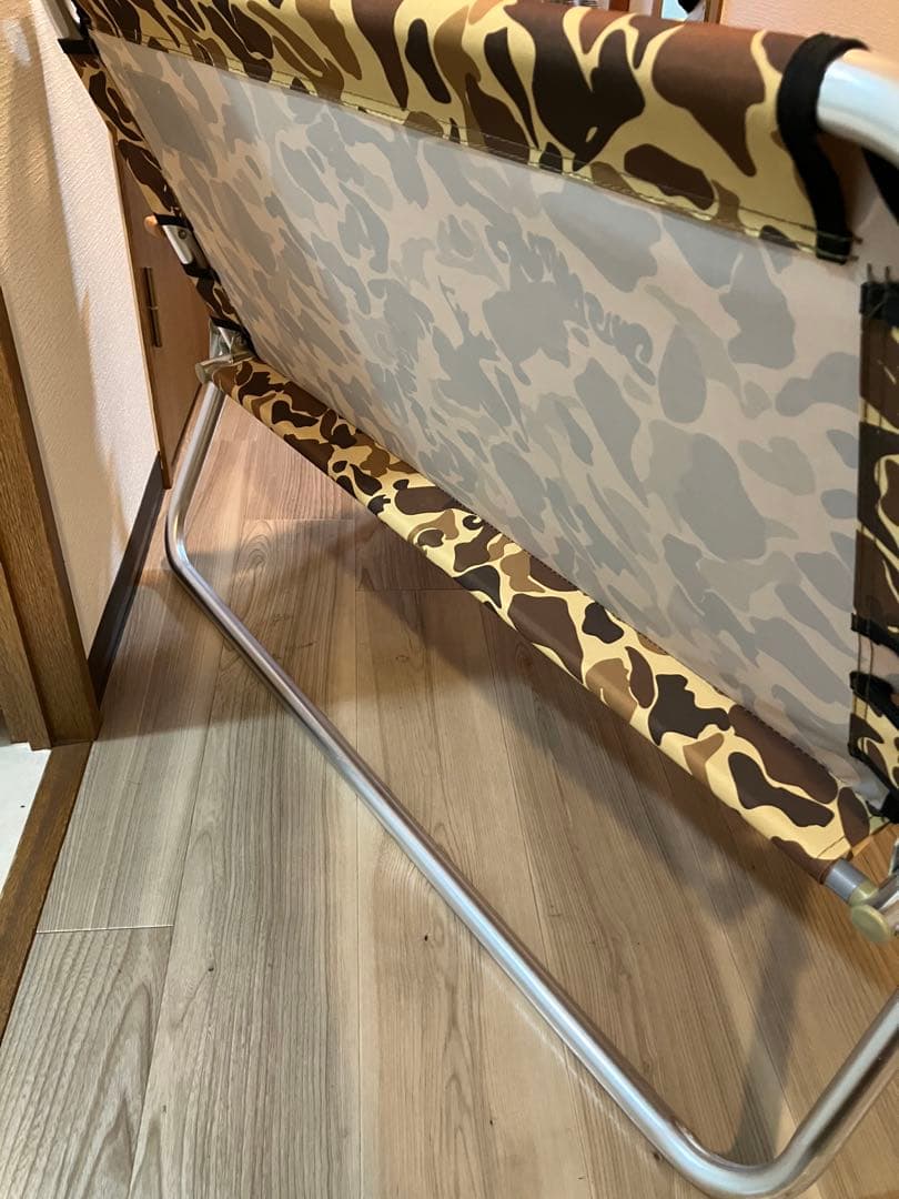 キャプテンスタッグ アルミベンチ カモ柄 迷彩柄 廃盤