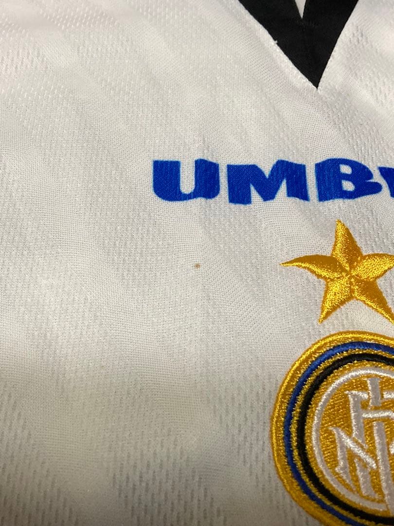 UMBRO インテル レプリカシャツ 1997-98アウェイ レコバ L 当時物