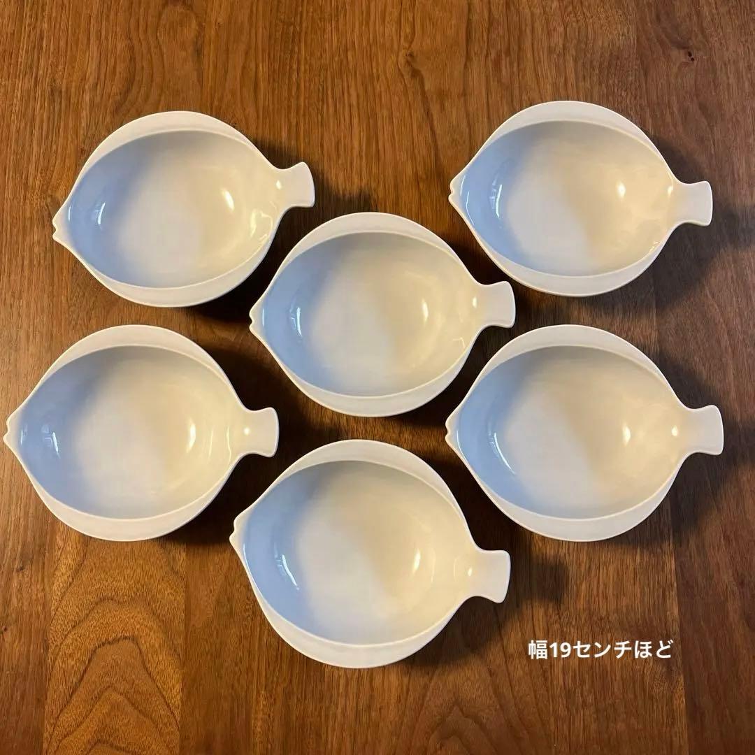 廃盤 レア ロイヤルコペンハーゲン フィッシュプレート 6枚セット