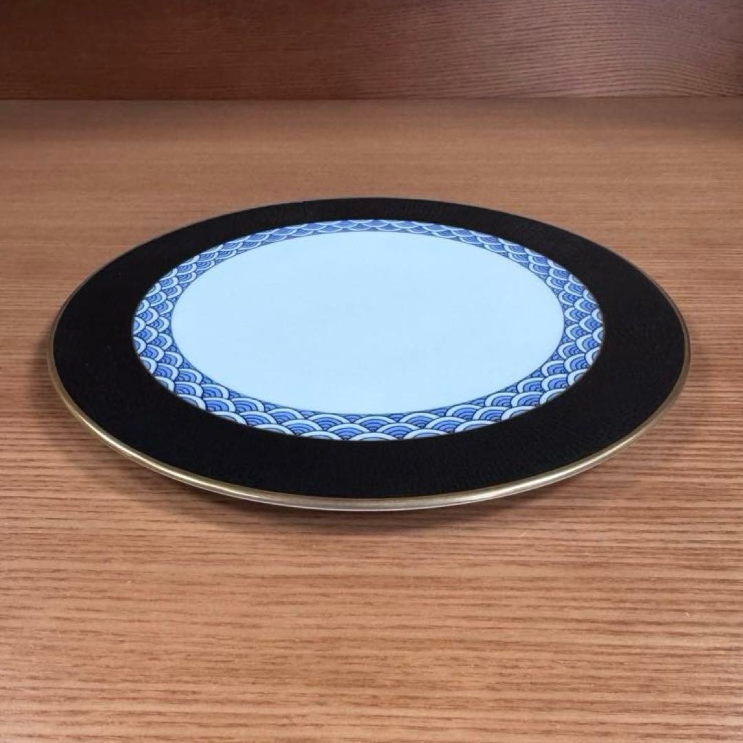 伊万里焼 畑萬陶苑 キュイール金彩青海波文 フラットプレート☆ - メルカリ