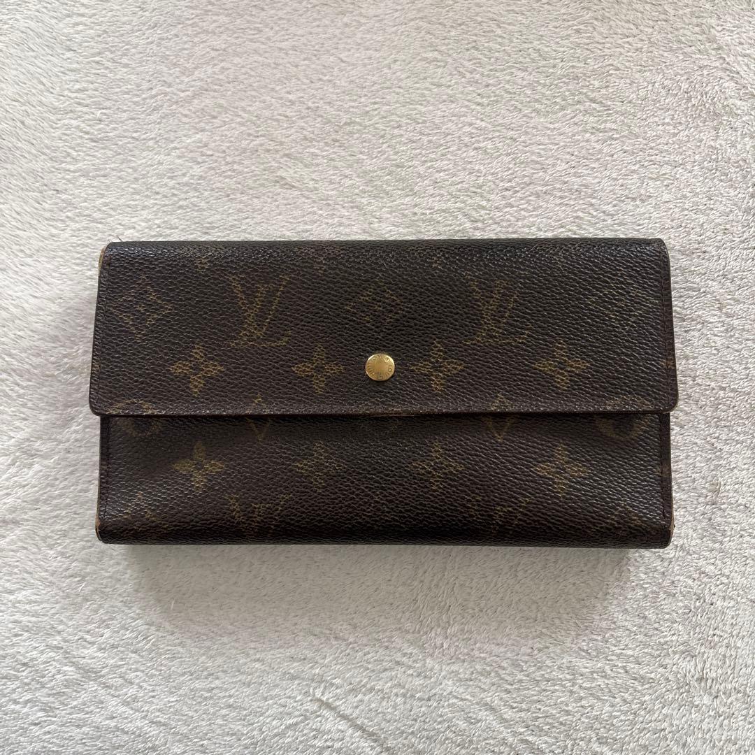 Louis Vuitton モノグラム 長財布 ダークブラウン - メルカリ