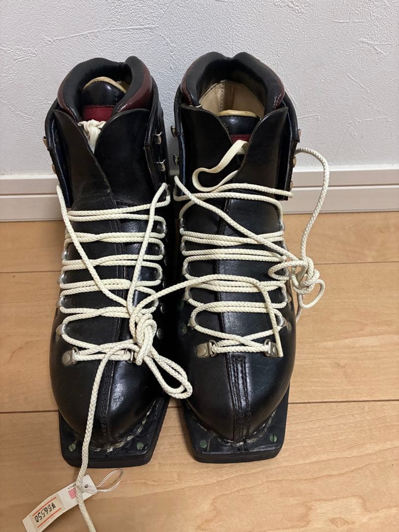 JAGUAR ビンテージ　スキー用皮革製ブーツ　25cm