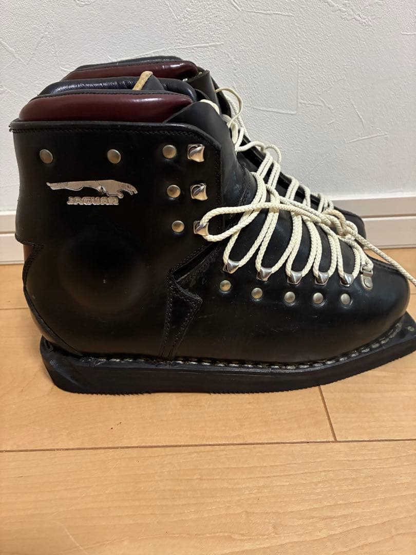 JAGUAR ビンテージ　スキー用皮革製ブーツ　25cm