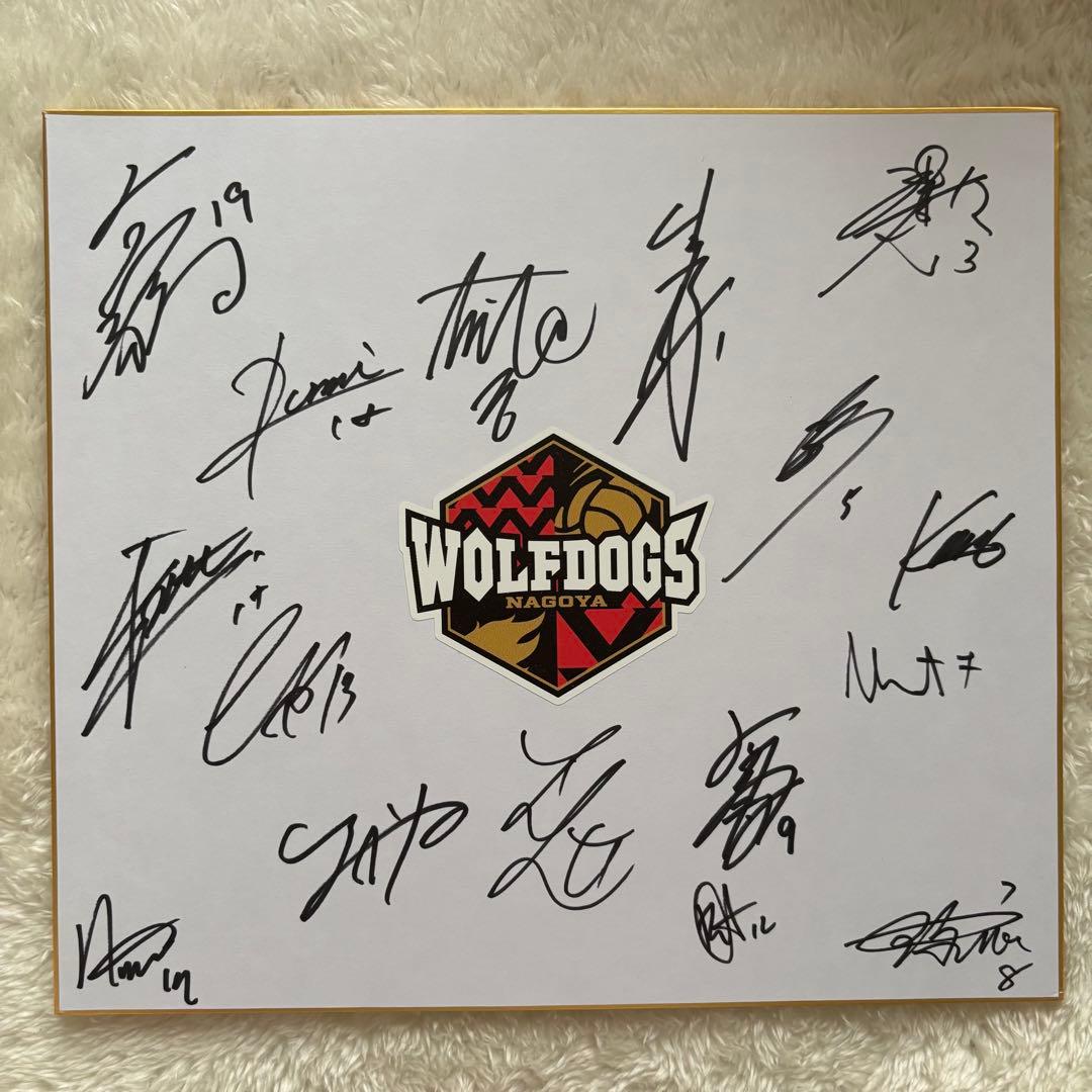 ウルフドッグス名古屋 サイン 色紙 市川健太 水町泰杜 - メルカリ