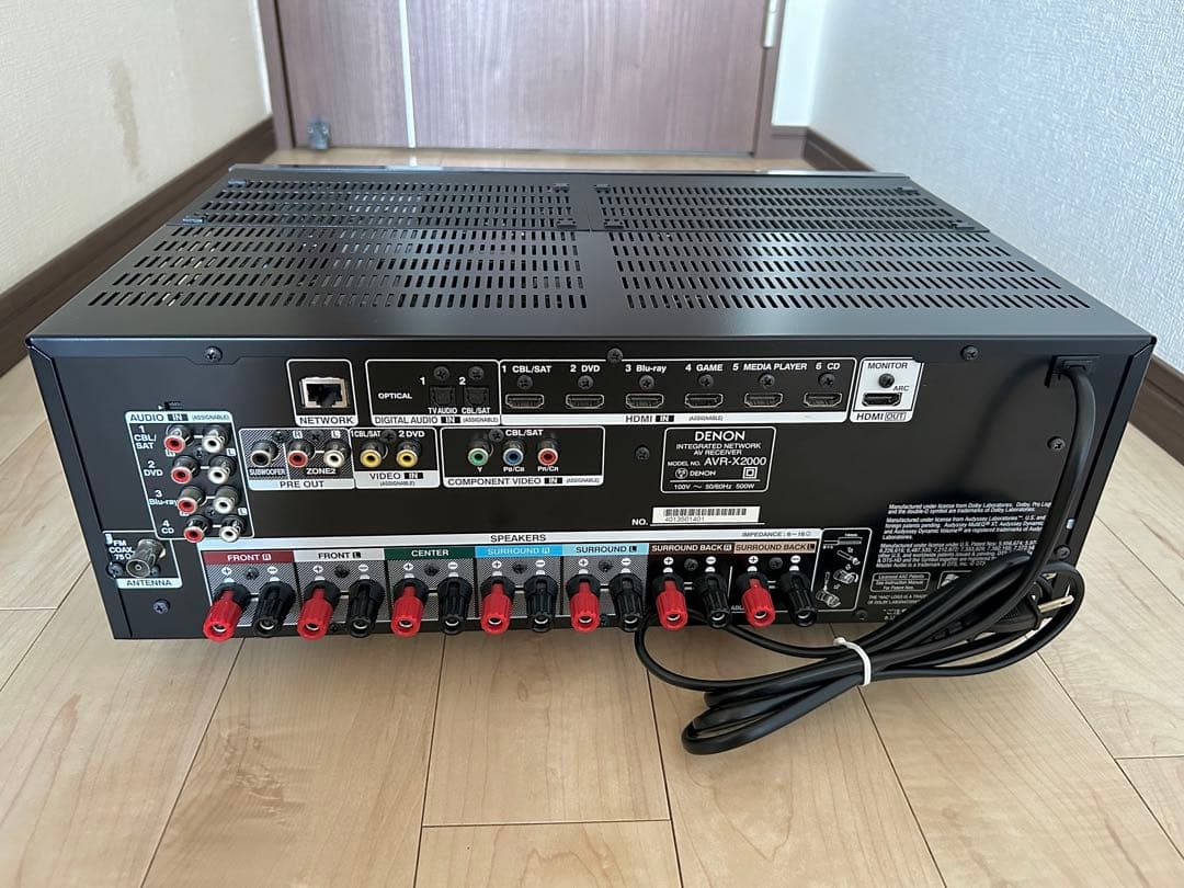 美品】DENON デノン AVR-X2000 AVアンプ7.1ch - メルカリ