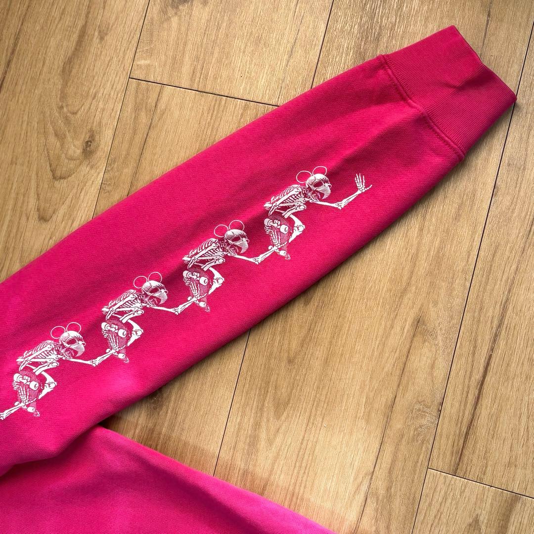 美品 GODGODTOWN ゲロ魔神 パーカー ピンク 2XL 3L