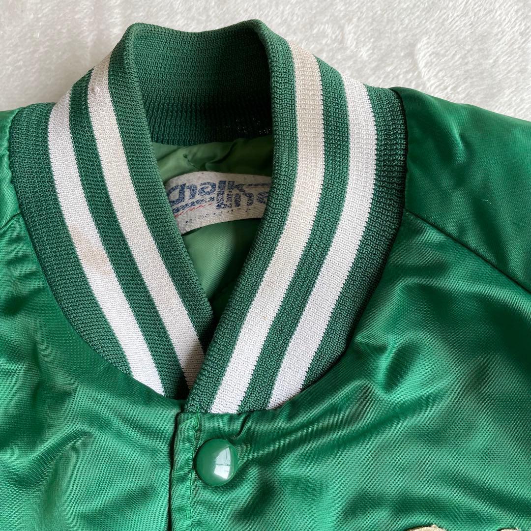 NBA 希少80s セルティックス スタジャン XL相当 スタジアムジャンパー